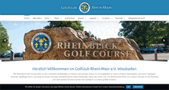 Desktop Screenshot of golfclubrheinmain.de